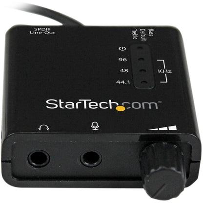StarTech.com ICUSBAUDIO2D External USB Sound Card with S/PDIF Digital Output and 3.5mm Audio/Mic Ports