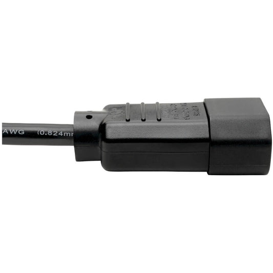 Eaton Corporation Tripp Lite P004-003 3-ft. C14 to C13 Power Cord, 10A 250V, 18 AWG, Black