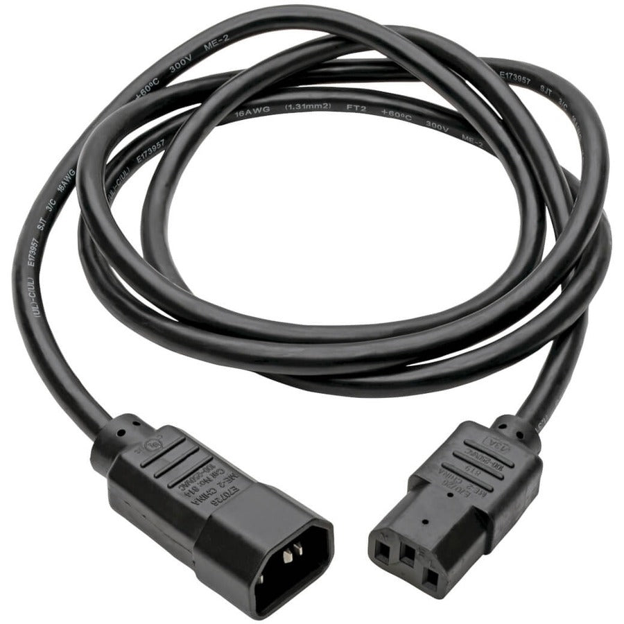 Eaton Tripp Lite Series PDU Power Cord, C13 to C14 - 8 ft. 18 AWG, 10A, 250V, Black