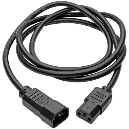 Eaton Tripp Lite Series PDU Power Cord, C13 to C14 - 8 ft. 18 AWG, 10A, 250V, Black