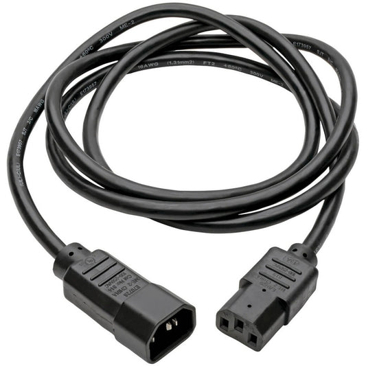 Eaton Tripp Lite Series PDU Power Cord, C13 to C14 - 8 ft. 18 AWG, 10A, 250V, Black