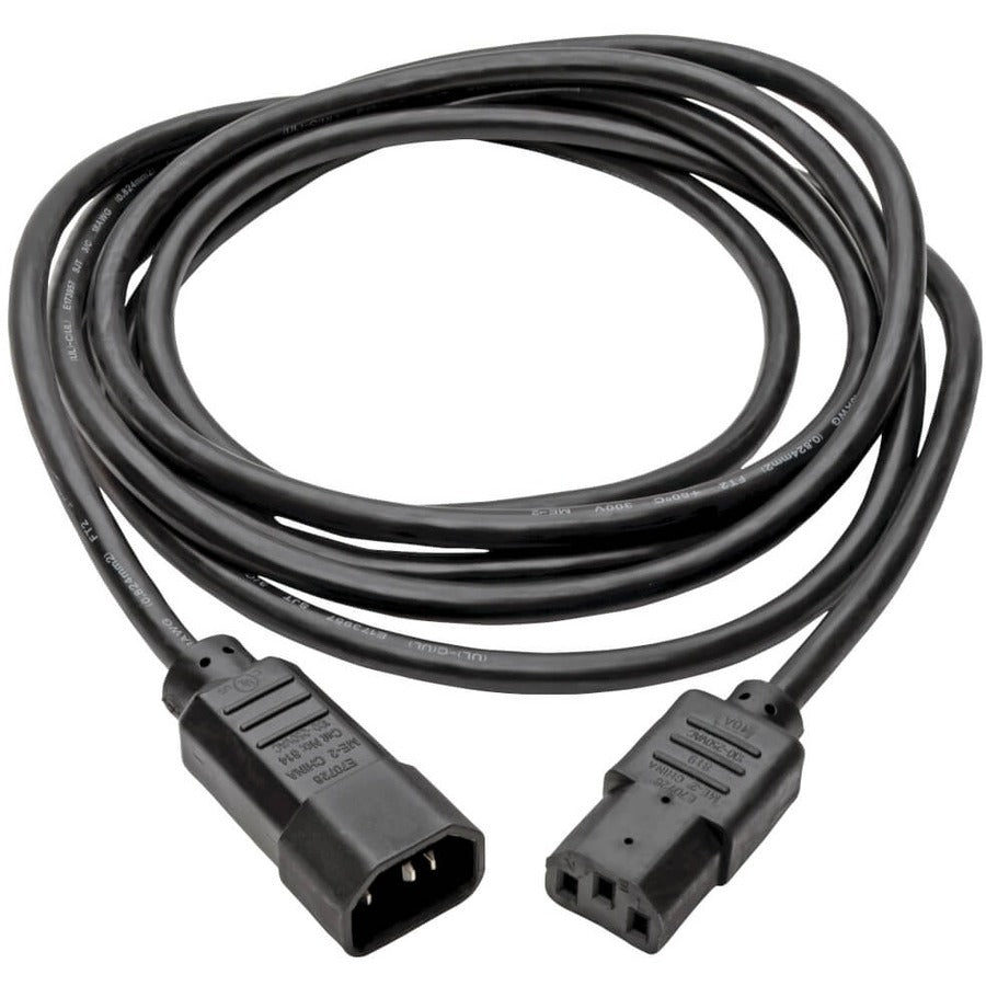 Eaton Tripp Lite Series PDU Power Cord, C13 to C14 - 15 ft, 10A, 250V, 18 AWG, Black