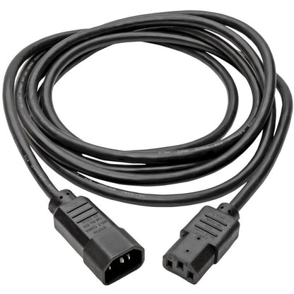 Eaton Tripp Lite Series PDU Power Cord, C13 to C14 - 15 ft, 10A, 250V, 18 AWG, Black