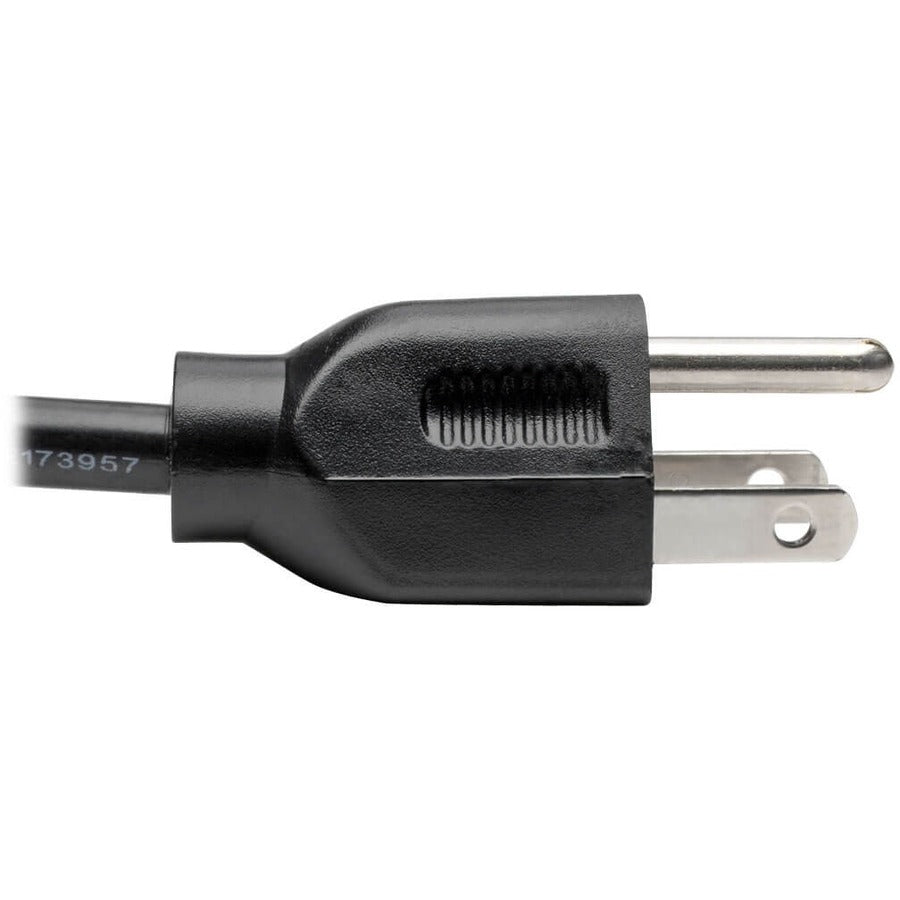 Eaton Tripp Lite Series 25 ft. AC Power Cord NEMA 5-15P to IEC 320-C13 for Desktop Computers and Monitors