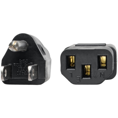 Eaton Tripp Lite Series 25 ft. AC Power Cord NEMA 5-15P to IEC 320-C13 for Desktop Computers and Monitors