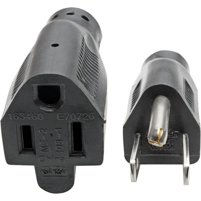 Eaton Corporation Tripp Lite P024-010 Heavy Duty Power Extension Cord, 10 ft, 15A 120V, NEMA 5-15P to NEMA 5-15R, Black