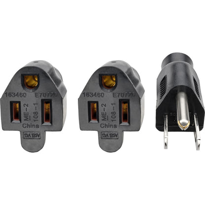 Eaton Tripp Lite Series 18-inch Power Splitter Cord NEMA 5-15P to 2 NEMA 5-15R