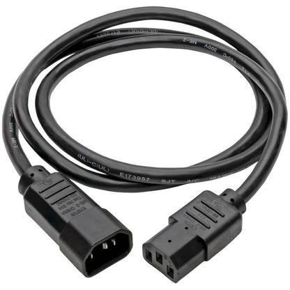 Eaton Tripp Lite Series PDU Power Cord P004-004-13A - 4 ft. IEC 320 C14 to IEC 320 C13, 16 AWG, 13A, Black