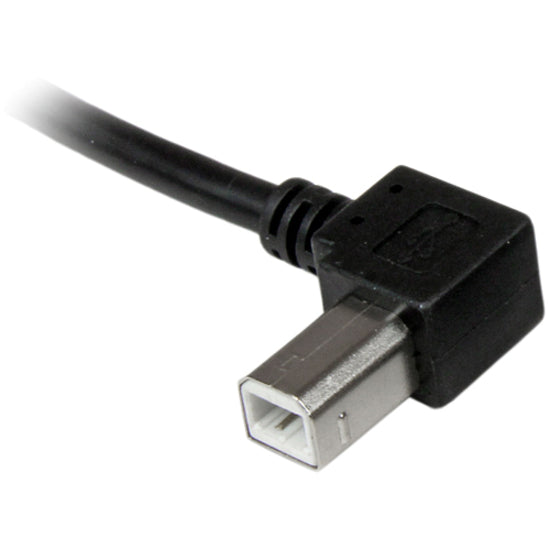 StarTech.com 1m USB 2.0 A to Left Angle B Cable - M/M for Reliable Printer and Device Connections