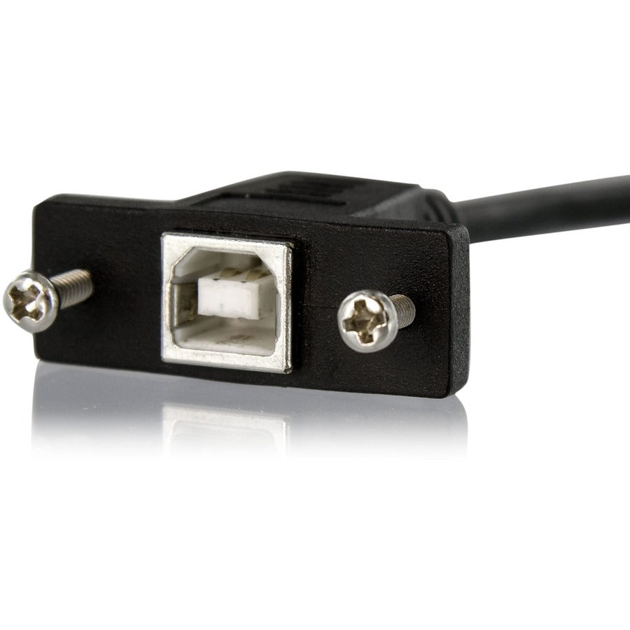 StarTech.com 3 ft Panel Mount USB Cable B to B - F/M for Hard Drives and Custom Enclosures