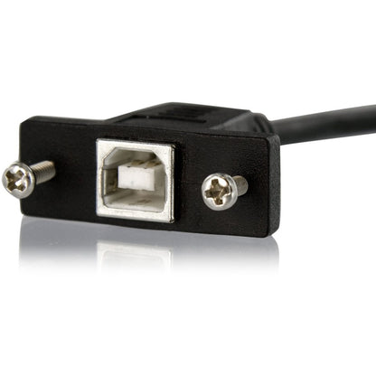 StarTech.com 3 ft Panel Mount USB Cable B to B - F/M for Hard Drives and Custom Enclosures