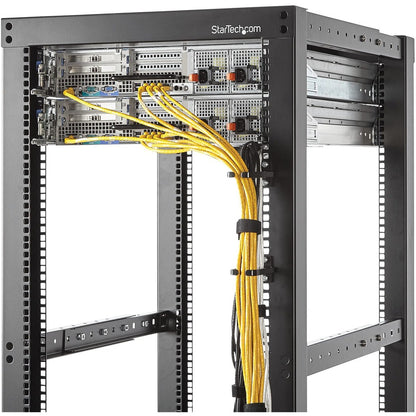 StarTech.com 1U Vertical Server Rack Cable Management D-Ring Hook - 1.8 x 3.9 inches, TAA Compliant