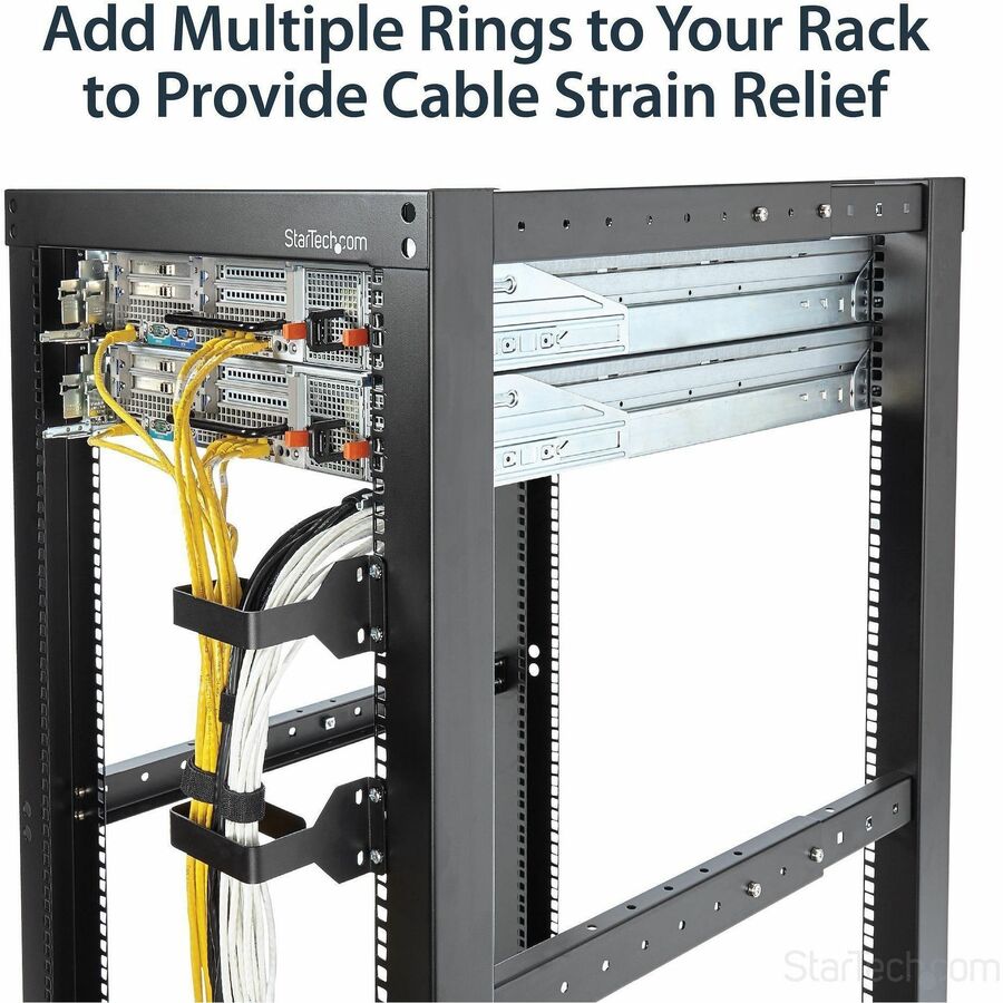 StarTech.com CMHOOKMW Vertical Cable Management D-Ring for Server Racks