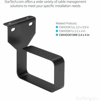 StarTech.com CMHOOKMW Vertical Cable Management D-Ring for Server Racks