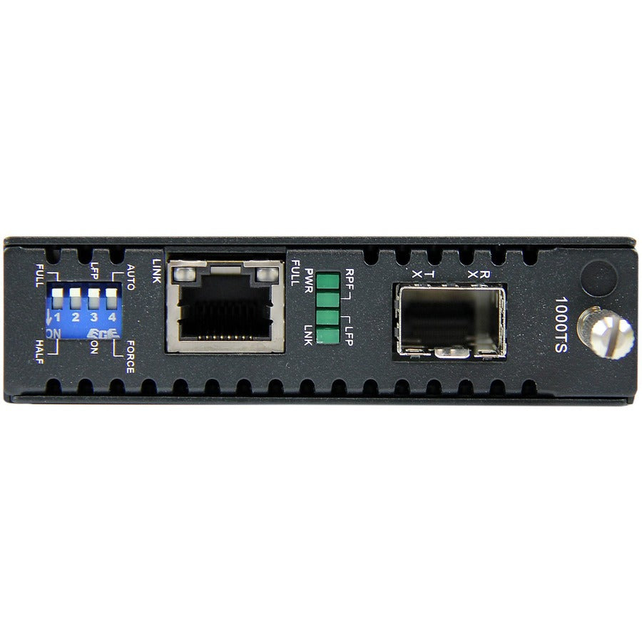 StarTech.com ET91000SFP2 Gigabit Ethernet Fiber Media Converter with Open SFP Slot