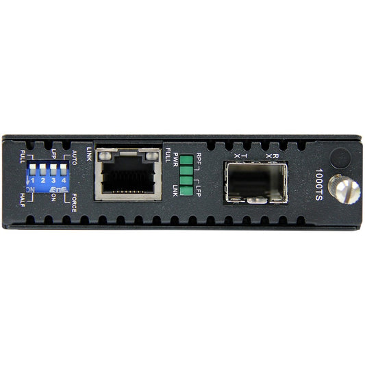 StarTech.com ET91000SFP2 Gigabit Ethernet Fiber Media Converter with Open SFP Slot
