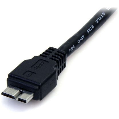 StarTech.com 0.5m USB 3.0 Micro B to Type A Data Transfer Cable - Black