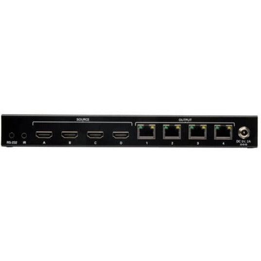 Eaton Tripp Lite Series B126-4X4 4x4 HDMI Over Cat5/Cat6 Matrix Splitter Switch with Remote Control