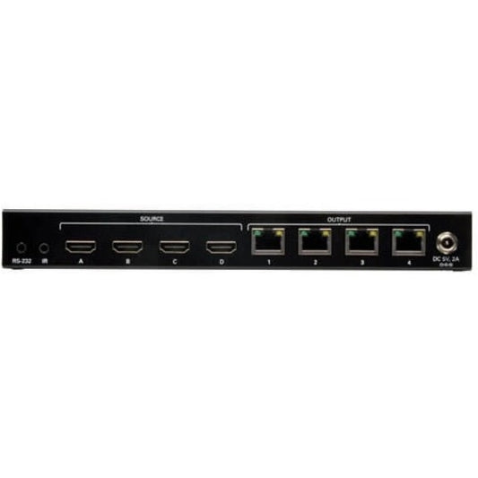 Eaton Tripp Lite Series B126-4X4 4x4 HDMI Over Cat5/Cat6 Matrix Splitter Switch with Remote Control