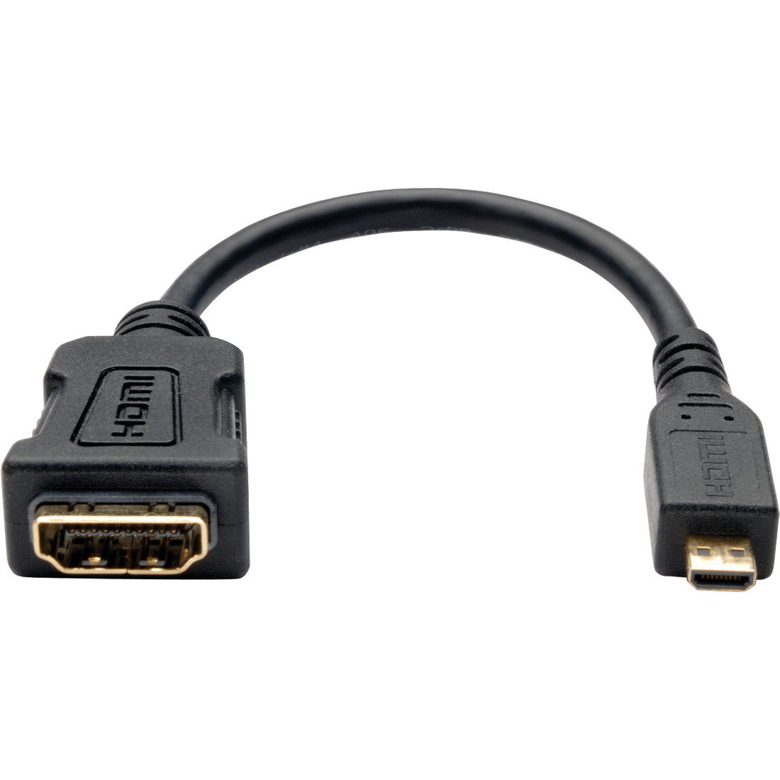 Eaton Tripp Lite Series Micro HDMI (Type D) to HDMI Female Adapter – 6 Inch
