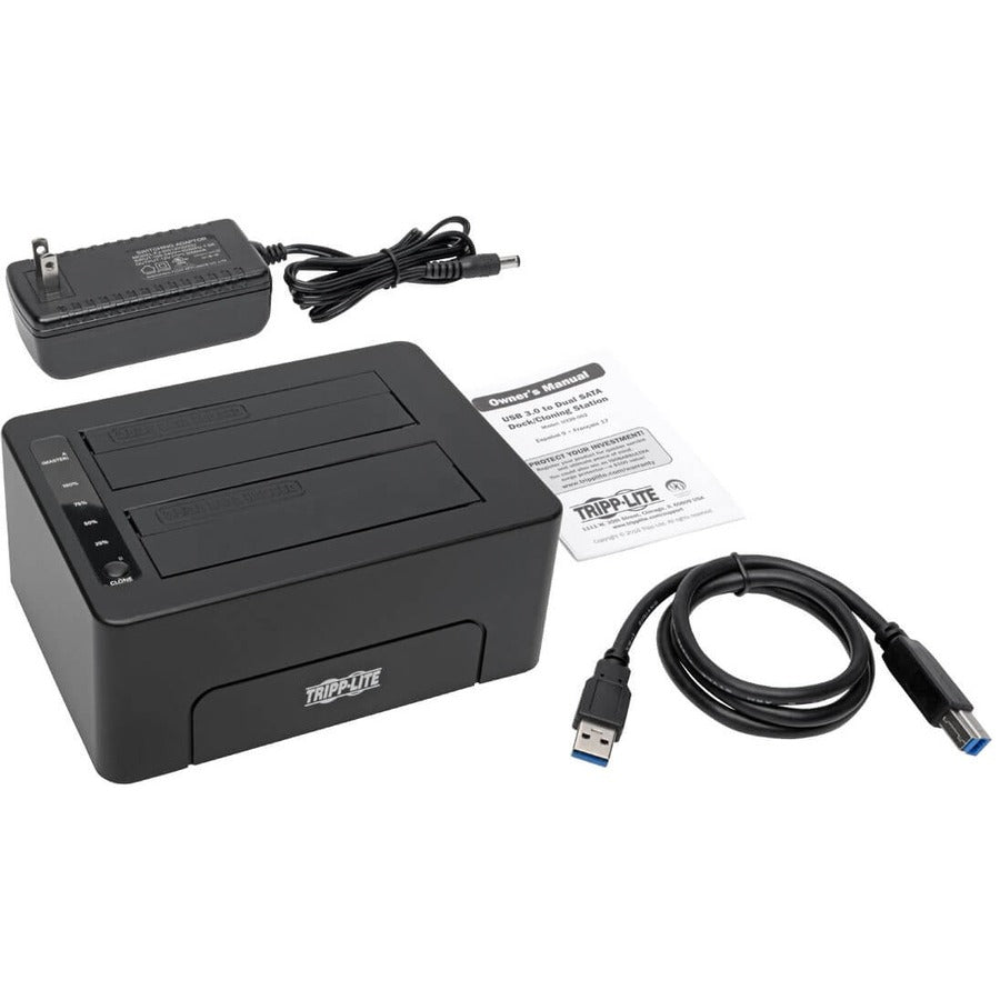 Eaton Tripp Lite Series USB 3.0 Dual SATA Hard Drive Docking Station with Cloning U339-002