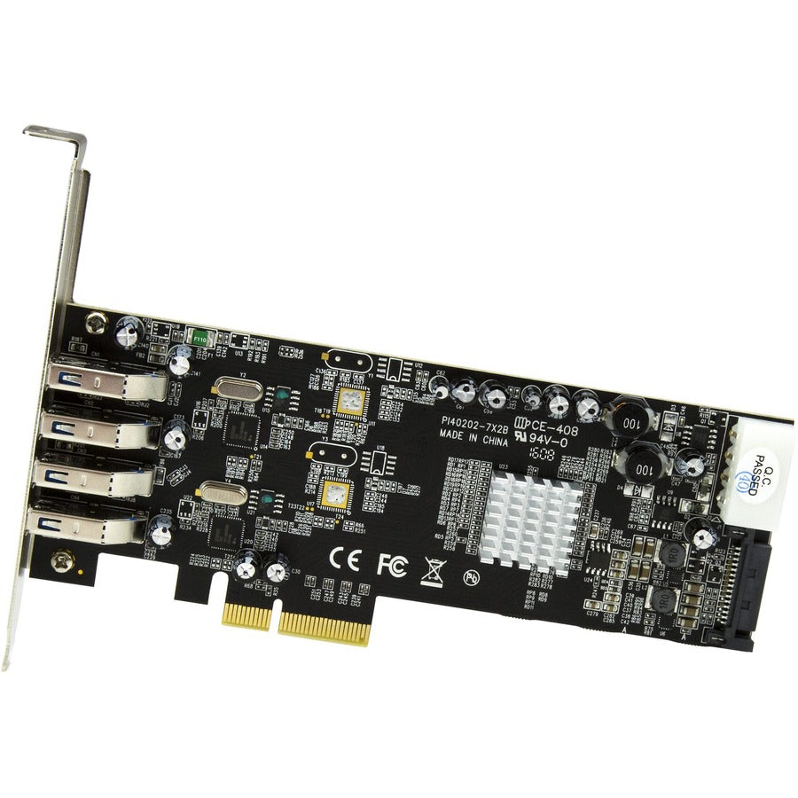 StarTech.com 4 Port PCIe USB 3.2 Gen 1 Card with Dual 5 Gbps Channels and UASP Support