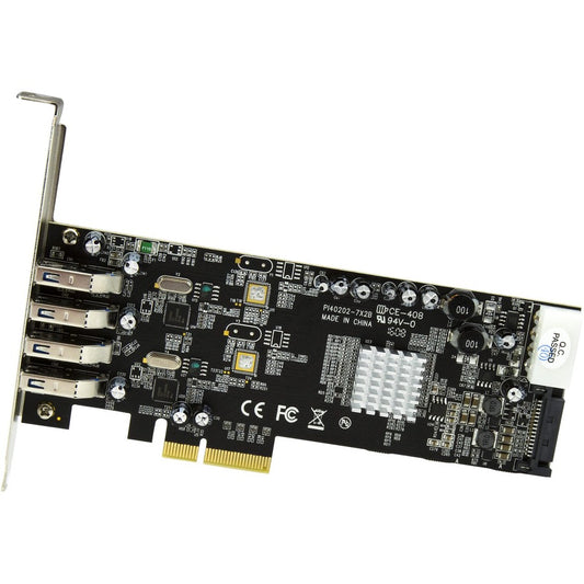 StarTech.com 4 Port PCIe USB 3.2 Gen 1 Card with Dual 5 Gbps Channels and UASP Support