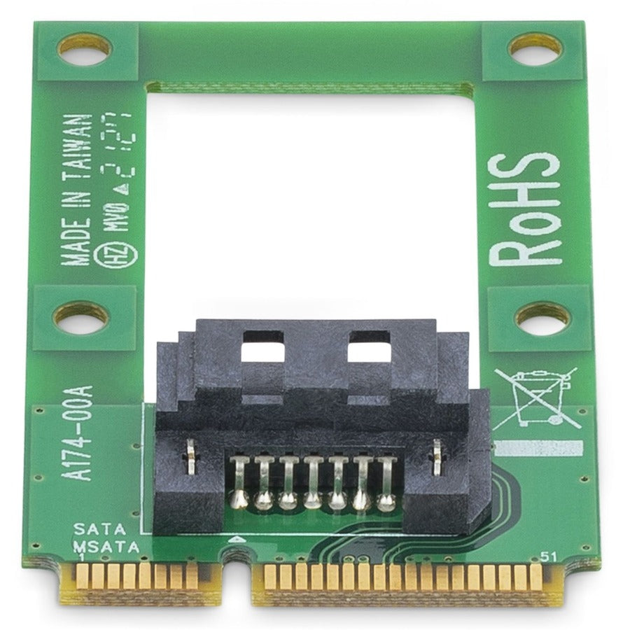 StarTech.com MSAT2SAT3 mSATA to SATA Adapter - Mini SATA to SATA Converter Card