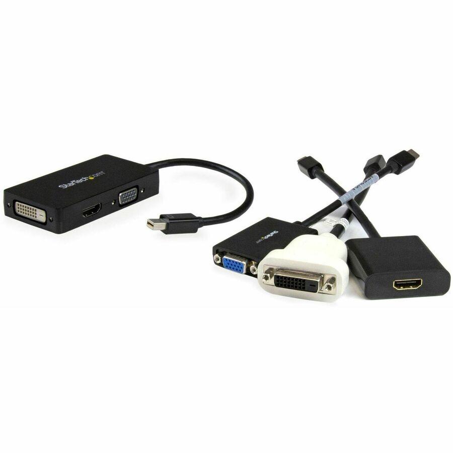 StarTech.com Mini DisplayPort Adapter - 3-in-1 Mini DP to HDMI, VGA, DVI Converter for Surface Pro Devices