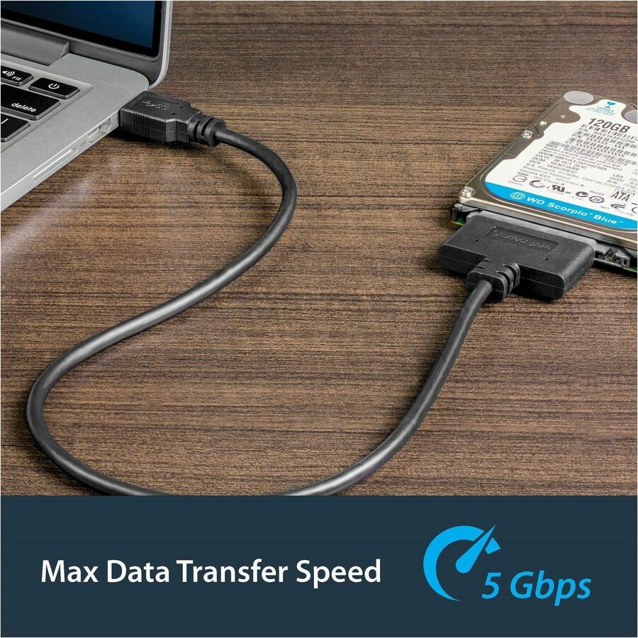 StarTech.com USB 3.0 to 2.5-inch SATA III Hard Drive Adapter Cable with UASP Support
