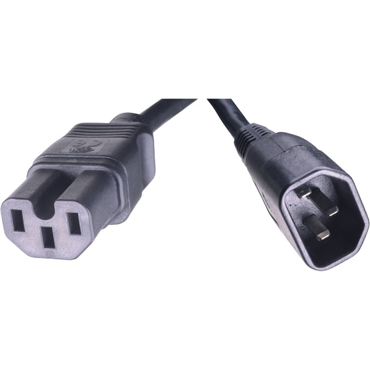 Hewlett Packard Enterprise J9943A Standard Power Cord – 8.2 ft IEC 60320 C15 to C14 Cable