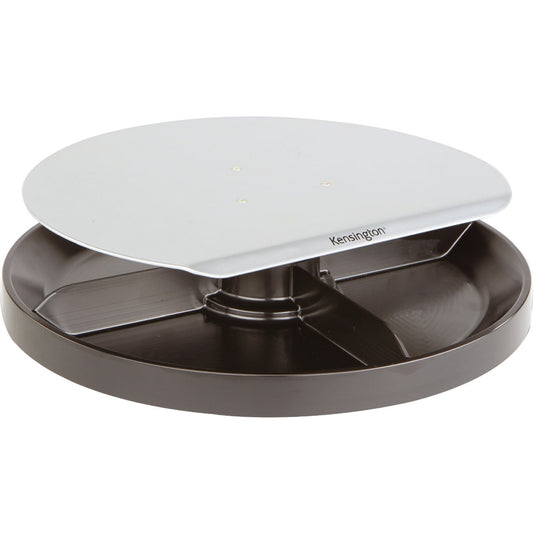 Kensington Spin2 Monitor Stand with SmartFit System – Adjustable Height, Supports Up to 40 lbs, Silver