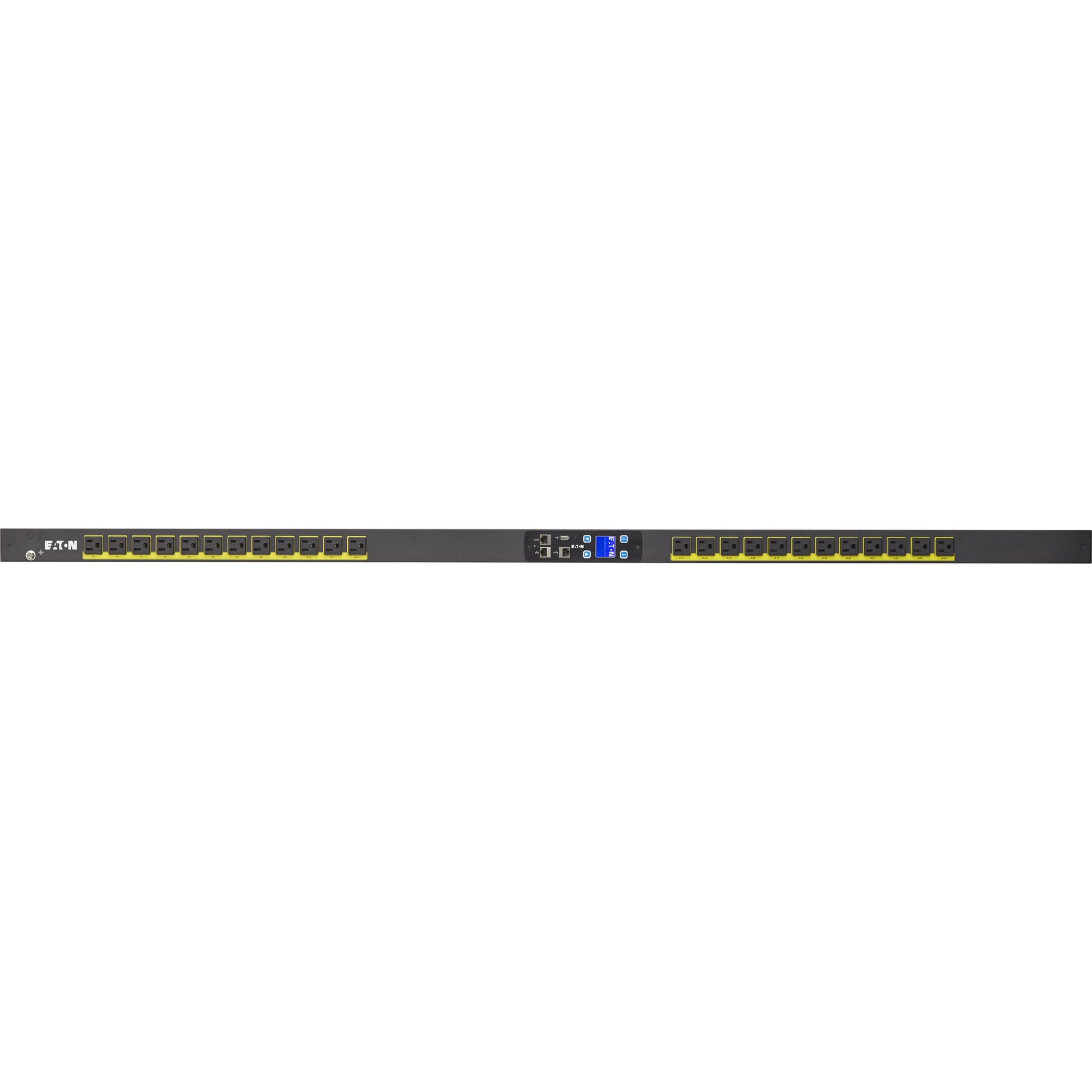 Eaton Corporation ePDU G3 Metered Input Rack PDU with 24 NEMA 5-15R Outlets - 120V, 1440W, 12A, 38U Rack Mount, Hot-Swap Meter, Ethernet Monitoring