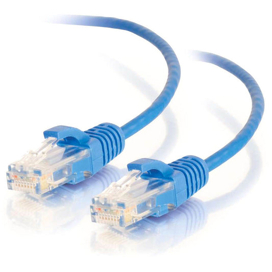 Legrand Group C2G 1ft Cat6 Slim Snagless Unshielded Ethernet Cable - Blue