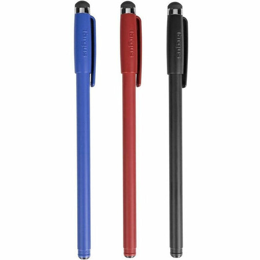 Targus Antimicrobial Stylus & Pen (3 Pack) for Touchscreen Devices