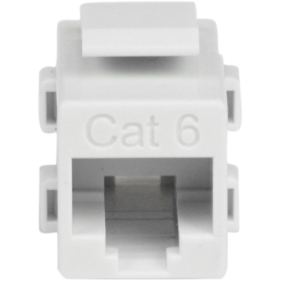 StarTech.com White Cat6 RJ45 Keystone Jack Network Coupler - F/F
