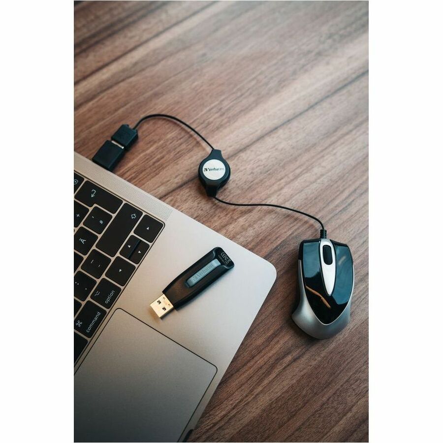 Verbatim America, LLC 128GB Store 'n' Go V3 USB 3.2 Gen 1 Flash Drive - Gray