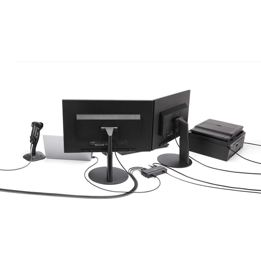 StarTech.com ST7300USB3B 7-Port SuperSpeed USB 3.0 Hub with Power Adapter - Black