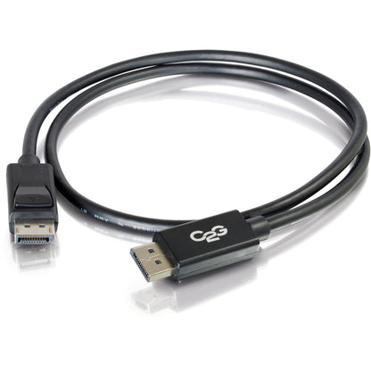 C2G 6ft DisplayPort Cable with Latches – Supports 8K Ultra HD, DP 1.2 M/M