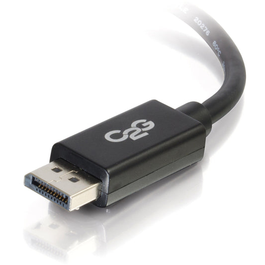 C2G 6ft DisplayPort Cable with Latches – Supports 8K Ultra HD, DP 1.2 M/M