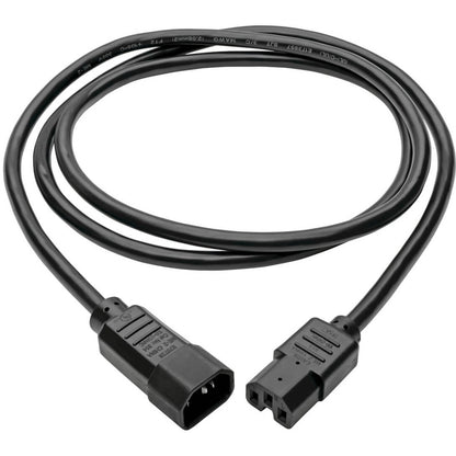 Eaton Tripp Lite Series Power Cord C14 to C15 - Heavy-Duty 10 ft. 15A, 250V, 14 AWG Black