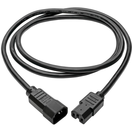 Eaton Tripp Lite Series Power Cord C14 to C15 - Heavy-Duty 10 ft. 15A, 250V, 14 AWG Black