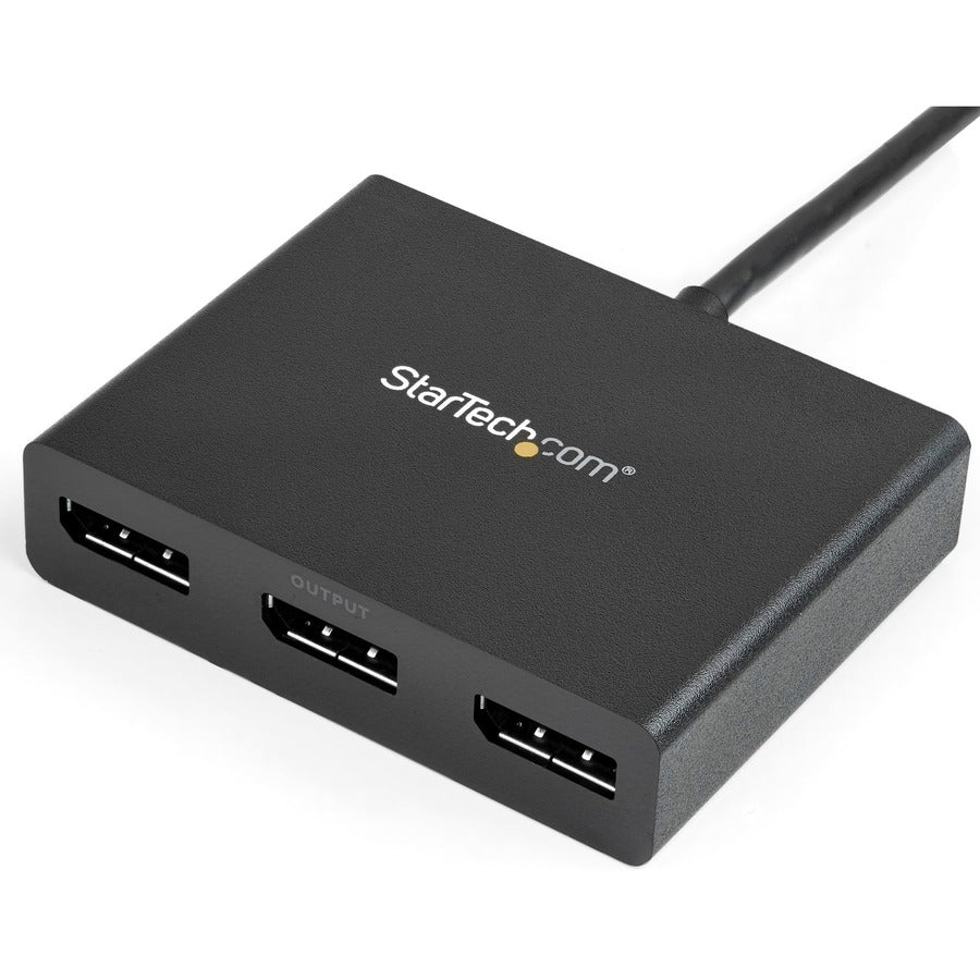 StarTech.com Mini DisplayPort to Triple DisplayPort MST Hub - 3-Port Multi-Monitor Adapter for Windows