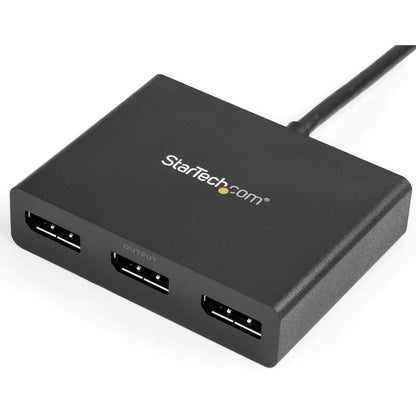 StarTech.com Mini DisplayPort to Triple DisplayPort MST Hub - 3-Port Multi-Monitor Adapter for Windows