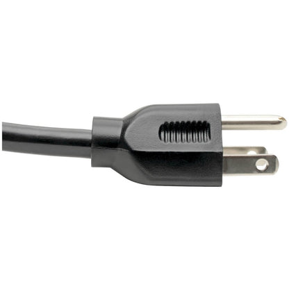 Eaton Tripp Lite Series Heavy-Duty Power Cord, NEMA 5-15P to IEC 320 C13, 3 ft., 14 AWG, 15A, 125V - Black