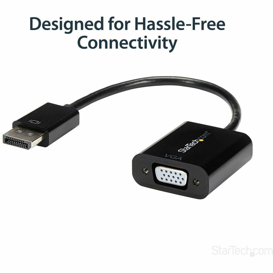 StarTech.com DisplayPort to VGA Adapter - Active DP to VGA Converter for 1080p Video, DP 1.2