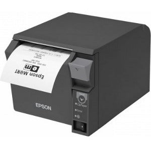 Epson TM-T70II Desktop Direct Thermal Receipt Printer - Monochrome, USB & Parallel, Cutter, Dark Gray