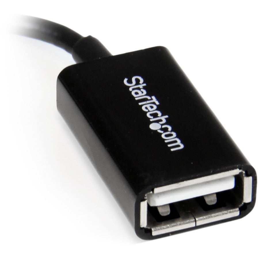 StarTech.com 5-inch Right Angle Micro USB to USB OTG Host Adapter UUSBOTGRA