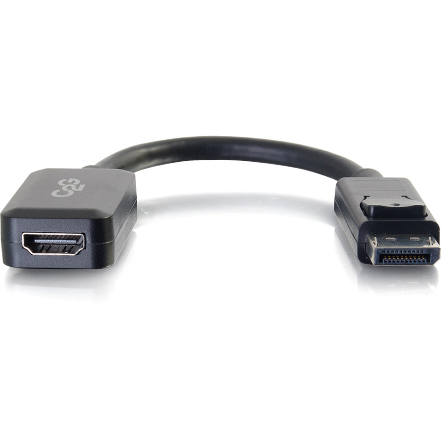 Legrand Group C2G 8in DisplayPort to HDMI Adapter Converter - DisplayPort Male to HDMI Female, Black