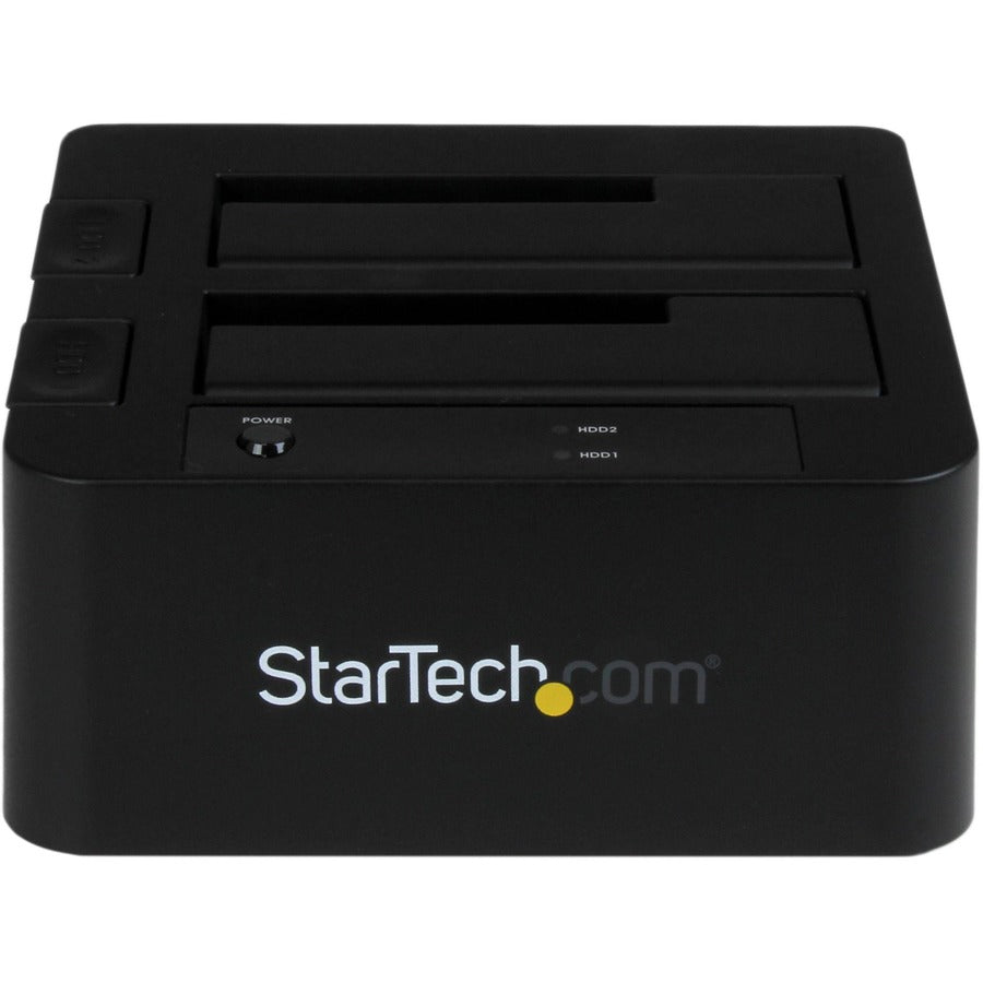 StarTech.com Dual-Bay USB 3.0 and eSATA SATA Hard Drive Docking Station, Supports 2.5 and 3.5 Inch SSDs and HDDs